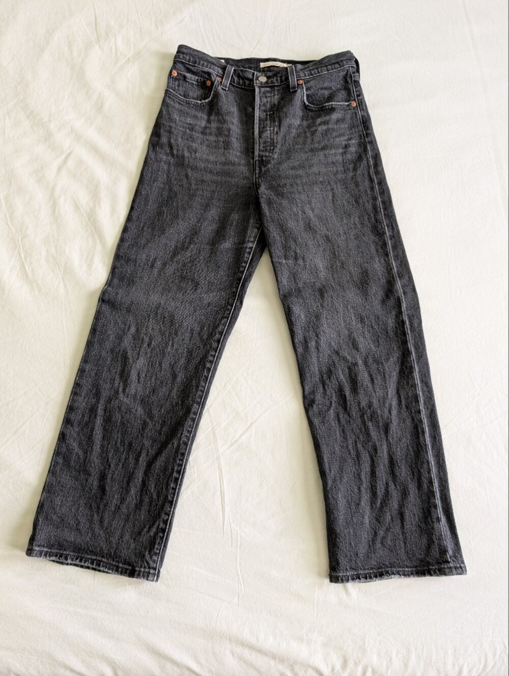 Levi's Ribcage Straight Ankle Women's Jeans Black Wash 29